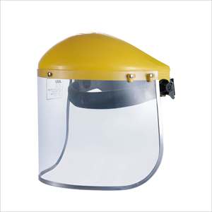 Pelindung wajah transparan, dipasang di kepala Anti cipratan wajah penuh keselamatan pelindung wajah plastik PC dengan Visor transparan - Product Image 4