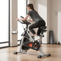 Bicicleta de Spinning para Ejercicio en Interiores, con Tubo de Acero de 1.5 mm de Grosor, Pantalla LCD, Ideal para Deportes y Fitness