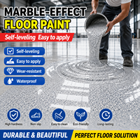 Peinture époxy autolissante pour sols, couche de finition liquide, application par pulvérisation pour parkings, auto-nivelante