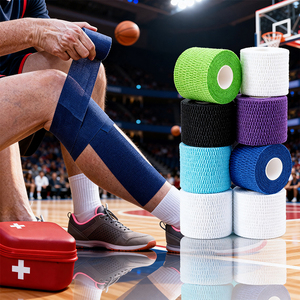 شريط لاصق طبي مخصص بشعار مطبوع من شركة Xingda للإسعافات الأولية والرياضة والرعاية البيطرية - Product Image 1