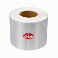 Rouleau de matériau d'étiquettes PET argent mat de haute qualité, résistant à l'huile et aux rayures, autocollant en polyester anti-rayures pour impression industrielle