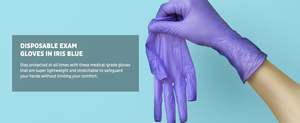 Gants d'examen médicaux jetables en nitrile violet, multi-usages pour les soins dentaires - Product Image 4