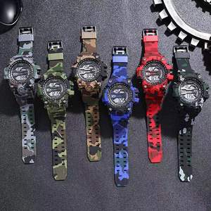 S <span class=keywords><strong>SHOCK</strong></span> hommes montres de sport marque de luxe <span class=keywords><strong>Camouflage</strong></span> montres numérique LED montres étanches Relogio Masculino - Product Image 2