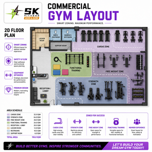 SK One Stop Smart Home Gym Equipment Machine Solution Commercial Fitness Center Full Set Strength Cardio Package OEM ODM Factory - Product Image 4