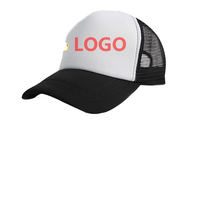 Gorra de camionero de espuma con logotipo personalizado de alta calidad, gorra de béisbol de 5 paneles de poliéster y algodón con gorra de malla Snapback para hombres y mujeres