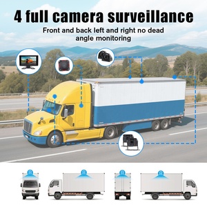 4G ADAS 4Ch Mobile DVR Security Kit Solar Wireless Reverse Backup Camera Monitor System For Truck Bus Mirror Dash Cam - Product Image 4