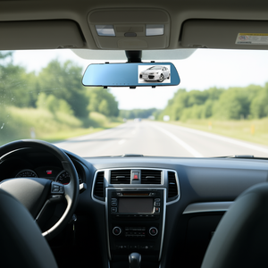 Caméra de tableau de bord DVR 1080P 4,3 pouces pour voiture, enregistrement en boucle à 140 degrés, détection de mouvement, caméscope avec fonction image dans l'image - Product Image 2