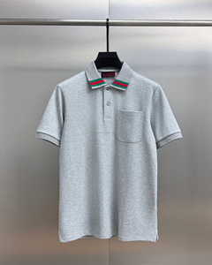 Polo de golf vintage Gucci pour homme, coupe ajustée, 100 % coton, respirant, style décontracté, marque de luxe, été. - Product Image 3
