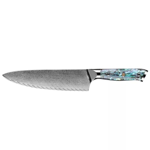 Ensemble de 4 couteaux de chef en acier damas VG 10 à <span class=keywords><strong>67</strong></span> couches, couteaux à steak de 5 pouces avec manche en abalone naturel - Product Image 1
