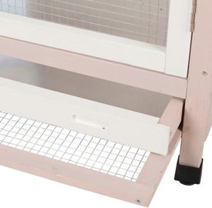 Ahşap açık kuş kafesi: 67-in Aviary ile 2 Perches, küçük kuşlar için mükemmel, ispinozlar, gri kuşlar - Product Image 5