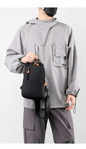 High Good Quality Waterproof Durable Crossbody Custom logo Outdoor Single Shoulder Scratch Proof <b>Chest</b> Bag - Product Image 5