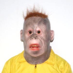 Casque en Latex animal singe Casque Halloween couvre-chef Latex Full Head <span class=keywords><strong>Masque</strong></span> latex chat costume <span class=keywords><strong>épouvantail</strong></span> Halloween <span class=keywords><strong>masque</strong></span> - Product Image 2