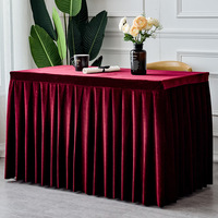 Xinlan Élégant Grand Polyester Rectangle Velours Nappe Anti-tache Nappe Violette pour L'événement
