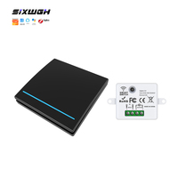 Kit d'interrupteurs intelligents SIXWGH Zigbee 1 2 3 voies, télécommande tactile sans fil, compatible avec Alexa et Google Assistant, pour garage et hôtel