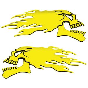 PVC גולגולת אופנוע מדבקת מיכל דלק מדבקת לאטה לרכב - Product Image 2