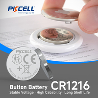 Pkcell 3V Primaire Lithiumbatterij Cr1216 Knoopcel Batterij Muntcel Batterij Voor Bloedglucosemeter