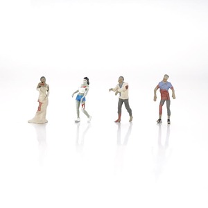 Đạo Cụ Bàn Cát Mô Hình Loạt Zombie Thu Nhỏ Tỷ Lệ 1/64 Đồ Chơi Đồ Trang Trí Bằng Nhựa - Product Image 1