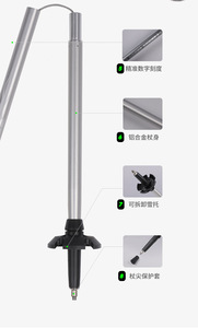 Bastón de Senderismo Plegable de Aluminio y <span class=keywords><strong>Carbono</strong></span> 2025, Bastón de Montañismo, <span class=keywords><strong>Bastones</strong></span> de <span class=keywords><strong>Marcha</strong></span> <span class=keywords><strong>Nórdica</strong></span>, <span class=keywords><strong>Bastones</strong></span> de Trekking para Exteriores - Product Image 2