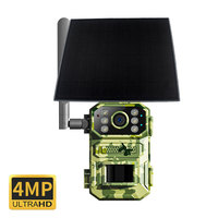 Caméra de chasse solaire 4G Goobsafe A18 4MP avec détection de mouvement PIR, déclenchement 0,3s, vision nocturne 940nm, solaire 5W, IP66 – Vente en gros