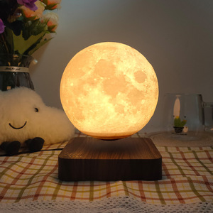 Lámpara Lunar Magnética Levitante 3D, Luz de <span class=keywords><strong>Luna</strong></span> Flotante LED, Lámpara de Escritorio Inteligente, Decoración del Hogar y Regalo - Product Image 3