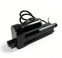 JZN Motor Aktuator Tugas Berat 12V DC 35W 5.5-20A Tahan Air dengan Dudukan Flens untuk Mesin Pertanian, Peralatan Rumah Tangga, Kipas Kapal