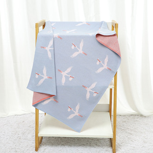 Manta de Bebé Tejida con Patrón de Gansos para las Cuatro Estaciones, Resistente al Viento, Ideal para Bebés - Product Image 6