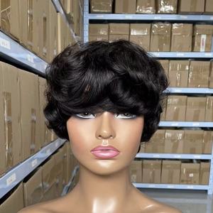 Perruque en cheveux humains bouclés brésiliens 12A, cuticules alignées, pour femmes - Densité 180%, sans trame - Product Image 1