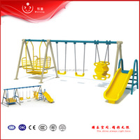 Balançoire de jeu extérieure pour enfants, certifiée CE, couleur et taille personnalisées, structure en acier inoxydable pour écoles, communautés et parcs