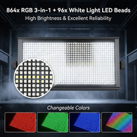 Projecteur de scène à matrice LED RGB 190W avec contrôle DMX512, effet pixel et fonction stroboscopique pour DJ, club, concert, événement