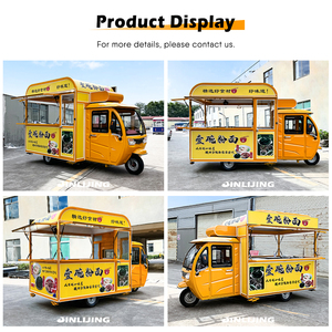 รถสามล้อไฟฟ้า JINLIJING <span class=keywords><strong>Piaggio</strong></span> Ape สำหรับขายอาหาร รถพ่วงบาร์เบียร์เคลื่อนที่สไตล์วินเทจ พร้อมอุปกรณ์ครบครันสำหรับขายผลไม้และค็อกเทล - Product Image 2