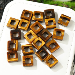 Perline Quadrate in Pietra Naturale JingShiYuan 10mm Multicolore Cave dalla Cina per Creazione di Gioielli Fai-da-Te, Collane e Bracciali - Product Image 2