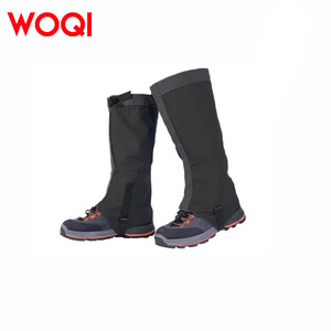 Polainas para Nieve Woqi, Negras y Grises, de Nailon Impermeable, para Montañismo y Camping, Talla 40X50 - Product Image 1
