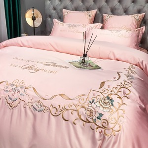 Parure de lit de luxe 100% coton, taille <span class=keywords><strong>Queen</strong></span>, Sikl, housse de couette en Textile doux pour mariage et maison, ensembles de literie, collections, drap de lit - Product Image 3