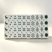 Jeu de Mahjong américain en acrylique de 160 tuiles, motif personnalisé de Noël, tuiles de Mahjong en acrylique, cadeau de Noël, jeu de table, vente en gros