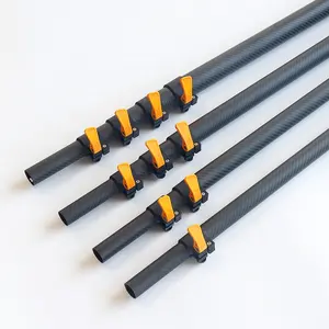 Sunnysmiler tube métallique extensible pour manche de brosse et de plumeau, accessoire télescopique pour manche de balai et de balai