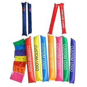 Bâtons de cheering gonflables personnalisés en PE de 60 cm avec logos sur mesure en plastique – Promotion à prix abordable - Product Image 1