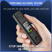 Alcoholímetro Portátil Recargable de Alta Precisión, Alcoholímetro Digital para Conductores de Automóviles, Dispositivo de Detección de Conducción Bajo los Efectos del Alcohol