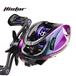 HISTAR 6+1 BB Magnetic Braking 4kg Drag Power 7.1:1 Ratio Baitcasting BLACK KNIGHT II Light Weight Version Fishing Reel