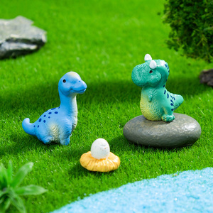 Figurines de dinosaures miniatures mignonnes, mini-statues, jouets, décorations de voiture, cadeaux d'anniversaire Kawaii, décorations de gâteaux, artisanat - Product Image 4