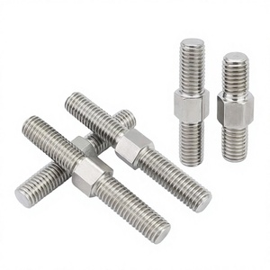 Varilla de doble extremo con rosca izquierda y derecha M4-M12, pernos de barra positiva y negativa, tornillos de acabado liso de acero inoxidable - Product Image 2