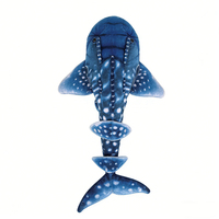 Jouets en peluche réalistes de haute qualité, animaux marins en peluche, poisson rayé bleu léopard Bothus Pantherinus