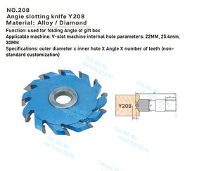 TUOKE Y208 Vente à chaud Outils de menuiserie Angie Couteau à rainurer avec haute résistance à l'usure pour la coupe de mélamine MDF Support OEM & ODM - Product Image 4