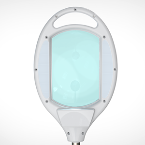 5x 6.85" 4.25" 3 Diopter 100V/120V/220V-240V Large Aesthetic Folding Beauty Salon Magnifying Lamp Floor Stand Office Table <b>Light</b> - Product Image 4