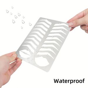 Pochoirs réutilisables en acier inoxydable pour le modelage des sourcils et des lèvres, tampon de traçage des sourcils avec pochoirs - Product Image 3