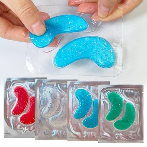 Patchs de masque hydrogel pour les yeux au collagène végétalien, au thé <span class=keywords><strong>vert</strong></span> et aux cristaux scintillants, formule <span class=keywords><strong>anti</strong></span>-cernes – Marque privée pour votre logo - Product Image 4