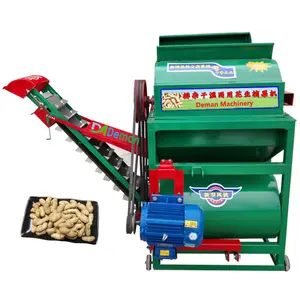 Harga Pabrik Mesin Panen Kacang Polong Penghilang Biji Kacang Tanah Pemisah Bagging Mesin Panen Kacang Tanah