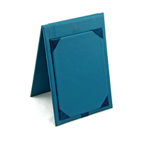 Sythesis Cuir Menu Dossier Invité Vérifier Présentateur avec Pince à Stylo pour Bar Hôtel Salon KTV Restaurant Logo Personnalisé Disponible