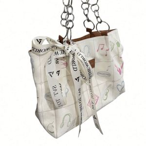 Bolso de Hombro de Gran Capacidad para Mujer, de Alta Calidad, con Cadena, Estampado Completo y Cierre de Cremallera, en Oferta - Product Image 2