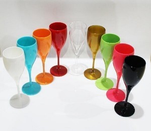 Venta al por Mayor de Copas de Plástico de Color de 5 oz para Bodas y Fiestas, Aptas para Alimentos, con Logotipo Impreso, Copas Transparentes para Champán - Product Image 4