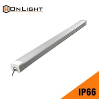 Lampu LED Tri-Proof 40W/60W Lumen Tinggi, Tahan Uap IP65, Tahan Air, Lampu Batten untuk Penggunaan Industri, Gudang, Garasi, CRI 90